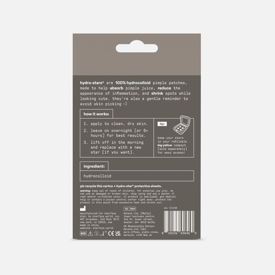 Starface Hydro-Star Earth Pimple Patches, 32 ct., , large image number 1