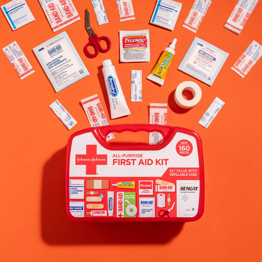 Johnson & Johnson All-Purpose First Aid Kit - 160 ct., , large image number 2