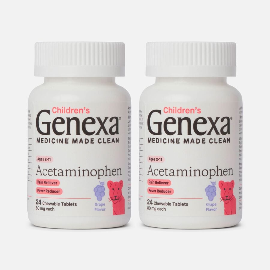 Genexa Children's Acetaminophen Chewable, 24 ct. (2-Pack), , large image number 0