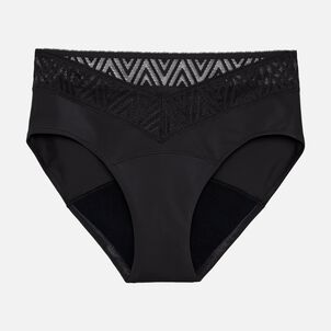 Thinx Comfort Stretch Hiphugger Period Underwear, Black