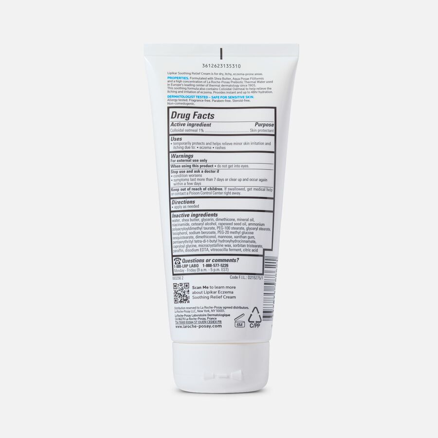 La Roche-Posay Lipikar Eczema Soothing Relief Cream, 6.76 oz., , large image number 1