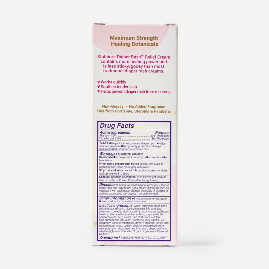 TriDerma Baby, Stubborn Diaper Rash™ Relief Cream, 4 oz. Tube, , large image number 4