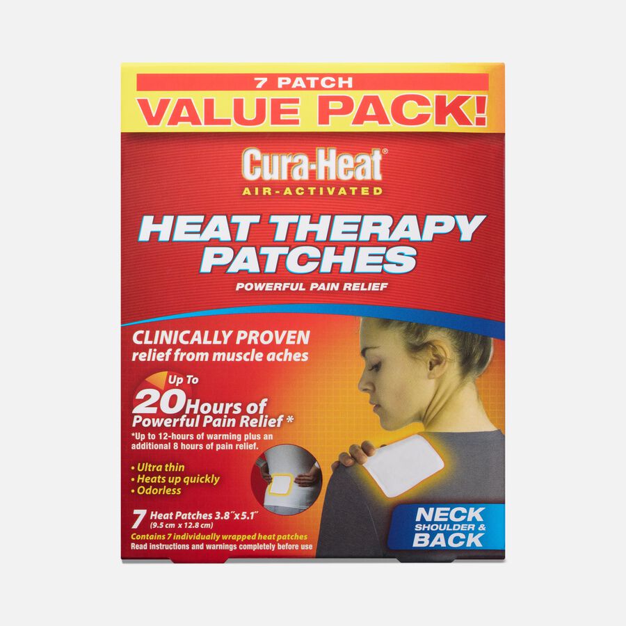 Cura-Heat Therapeutic HeatPacks for Back, Shoulder, and Neck Pain, 7 ct., , large image number 0