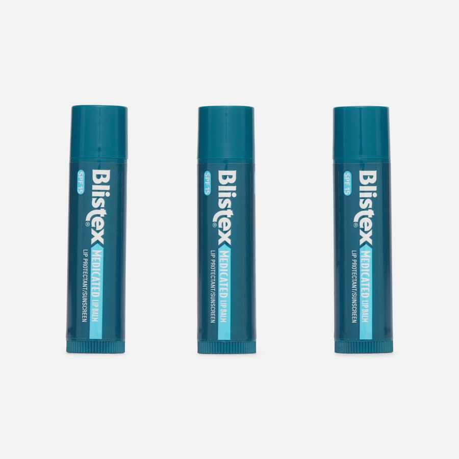 Blistex Medicated Lip Balm, SPF 15, 0.15 oz. (3-Pack), , large image number 2