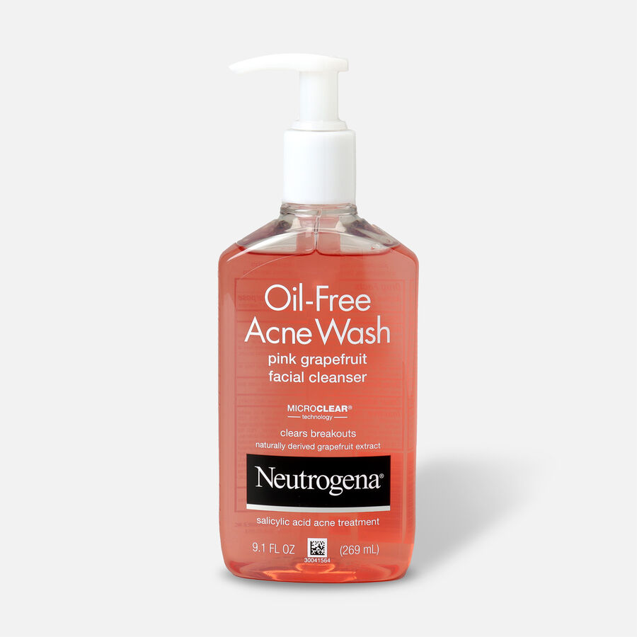 Neutrogena Pink Grapefruit Oil-Free Acne Facial Wash, 9.1 oz., , large image number 0