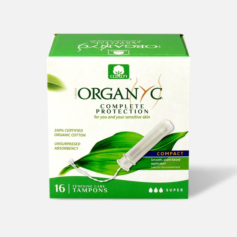 Organyc Compact Tampons with Eco-Applicator, 16 ct., , large image number 2