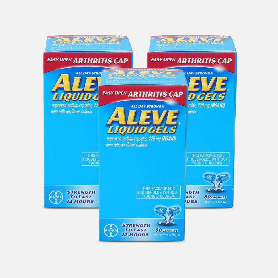 Aleve Arthritis Liquid Gels, Easy Open Cap, 80 ct. (3-Pack), , large image number 0