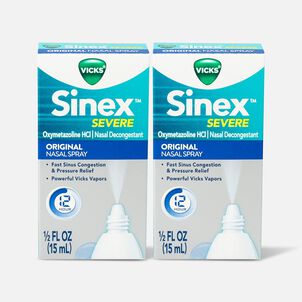 Vicks Sinex Severe Nasal Spray, Original (2-Pack)