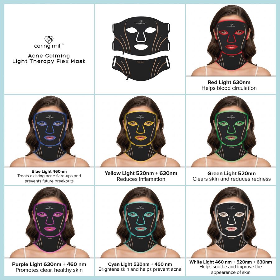 Caring Mill&trade; Acne Calming Light Therapy Flex Mask, , large image number 3