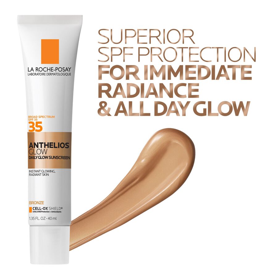 La Roche-Posay Anthelios Glow Sunscreen SPF 35, Bronze, 1.35 fl. oz., , large image number 3
