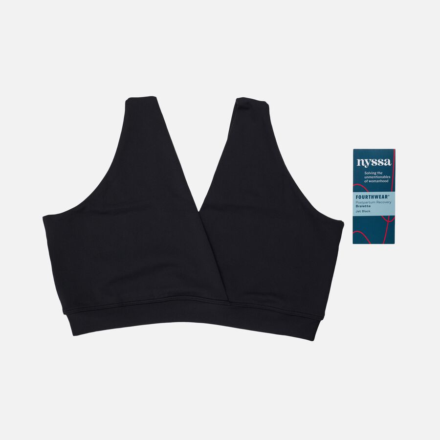 Nyssa FourthWear Postpartum Recovery Bralette & Breast & Chest Ice/Heat Packs, Black, S/M, , large image number 3