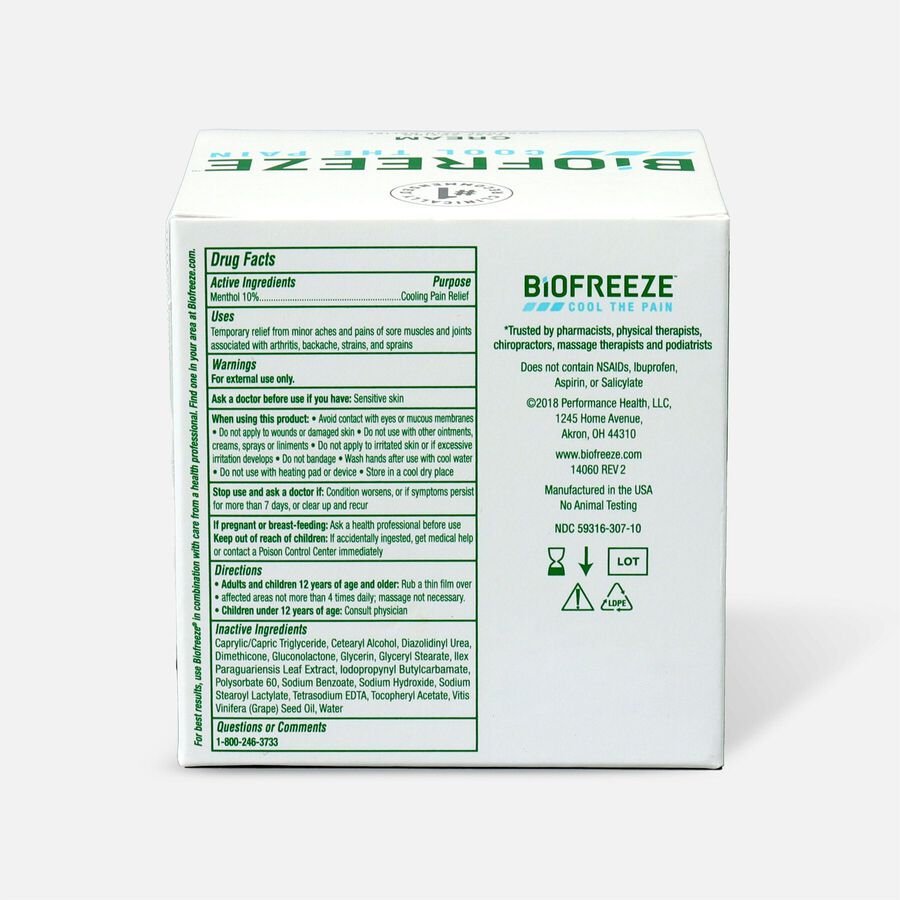 Biofreeze&reg; Pain Relief Cream, 3 oz. Jar, , large image number 1