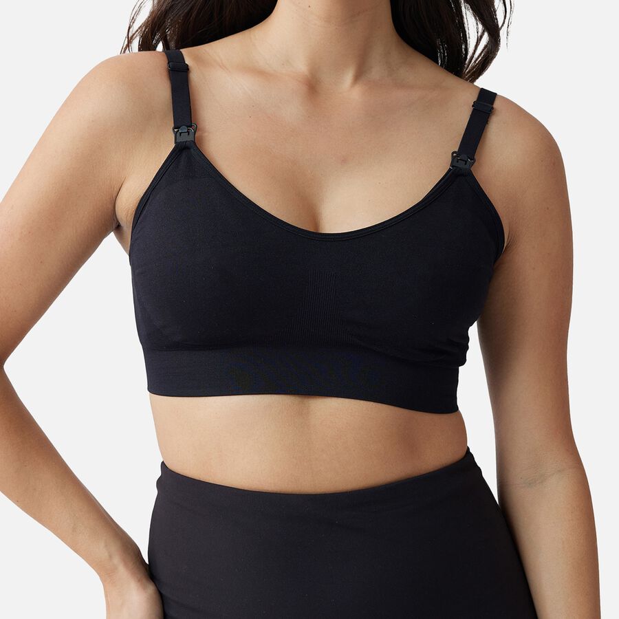 Ingrid + Isabel Basics Pumping  + Nursing Bra,  Black, Size S, , large image number 1