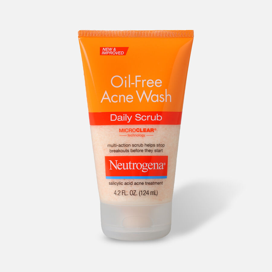 Neutrogena Oil-Free Acne Daily Face Scrub, 4.2 oz., , large image number 0