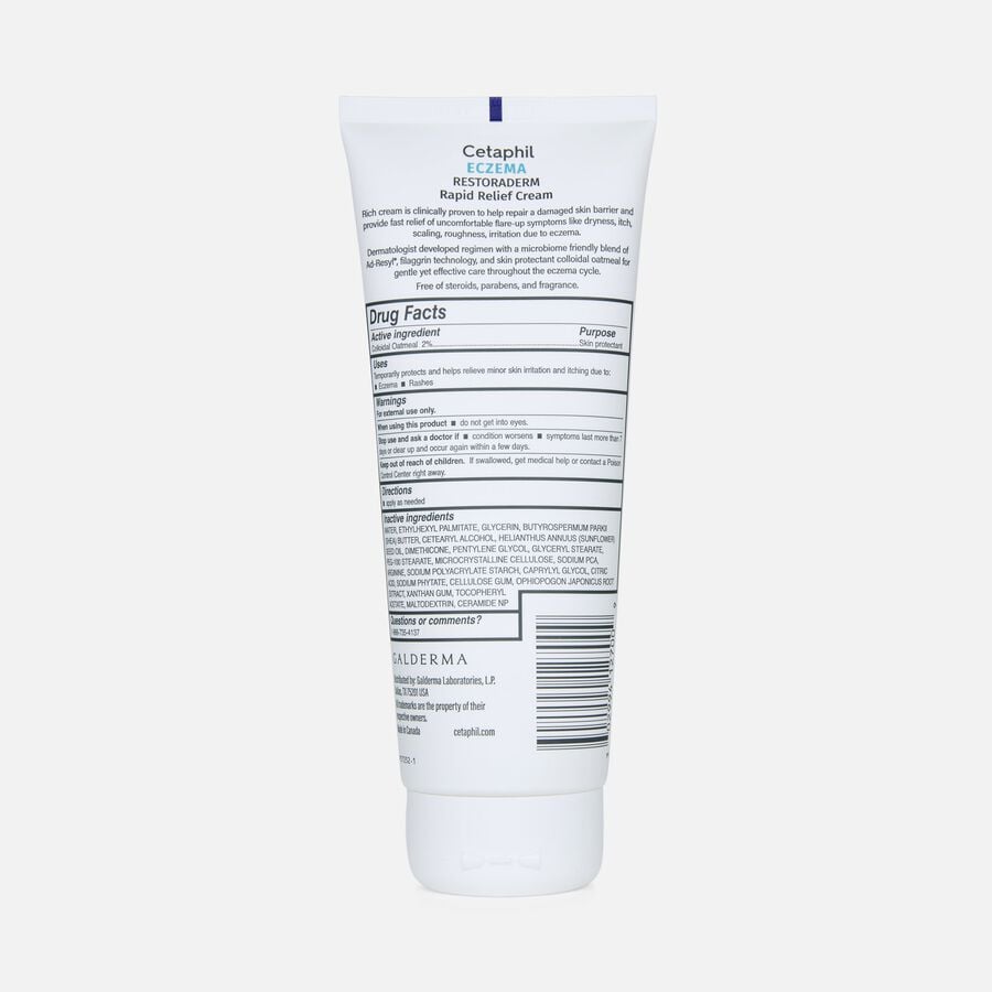 Cetaphil Eczema Restoraderm&reg; Rapid Relief Cream, 8 oz., , large image number 1