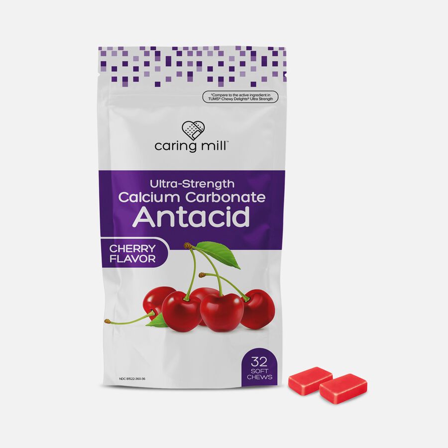 Caring Mill&trade; Antacid Soft Chews, Cherry, 32 ct., , large image number 3