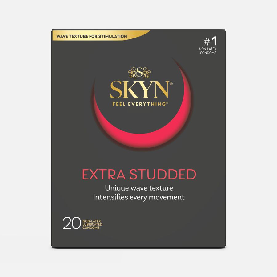 SKYN Extra Studded Condoms, 20 ct., , large image number 0