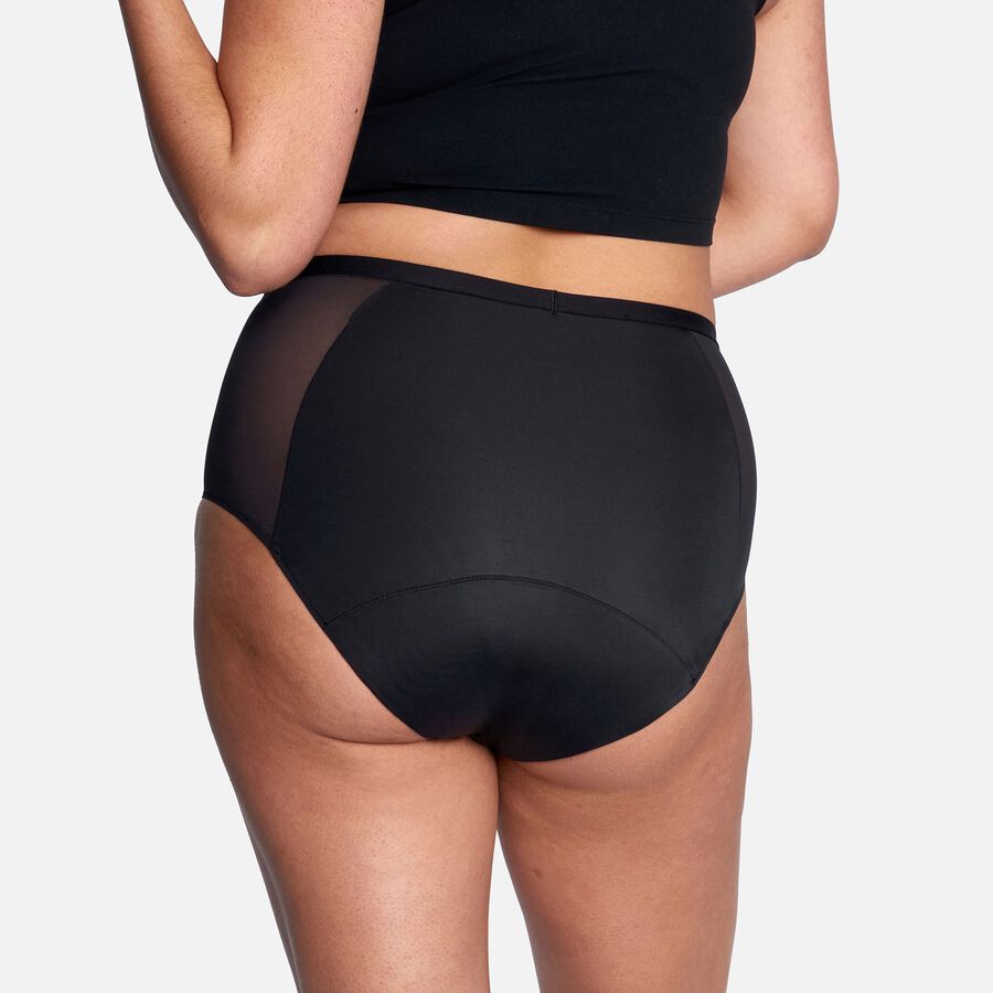 Thinx Comfort Stretch Hi-Waist Period Underwear, Black, , large image number 2