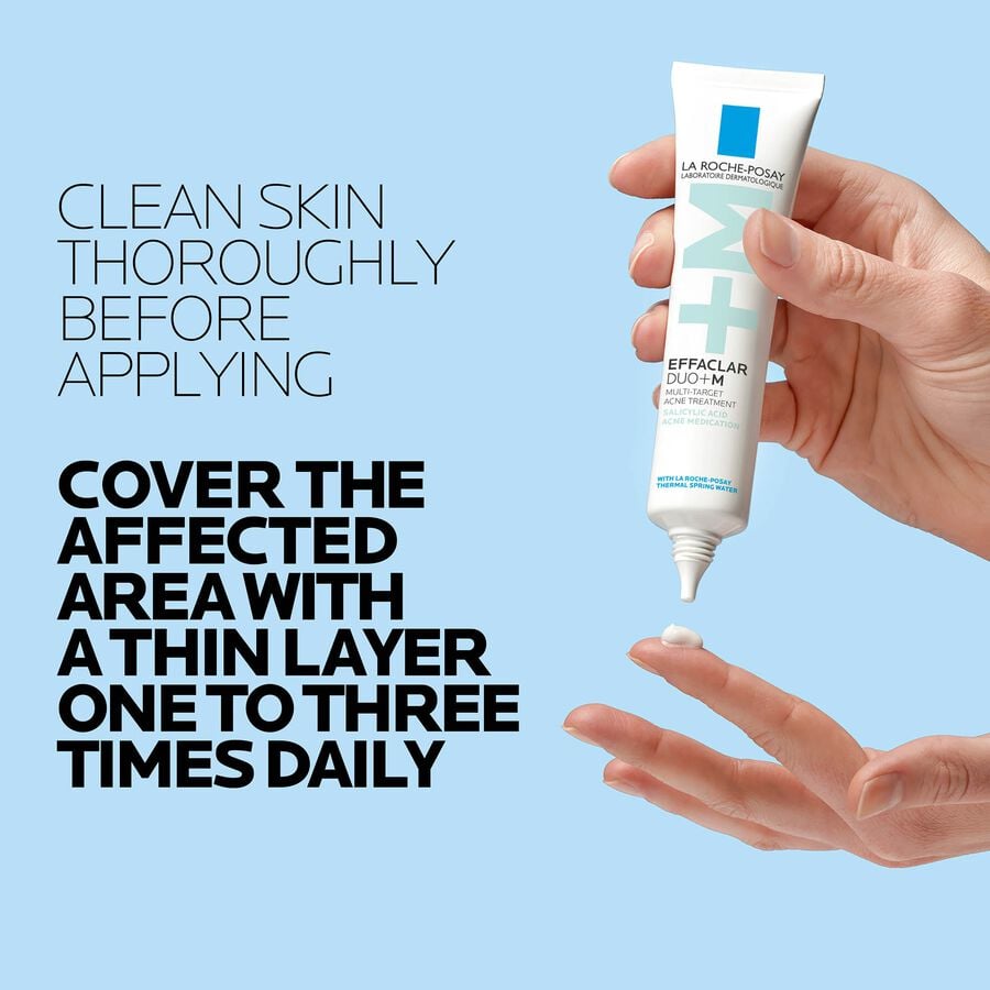 La Roche Posay Effaclar Duo+M Multi-Target Acne Treatment with Salicylic Acid, 1.35 fl. oz., , large image number 2