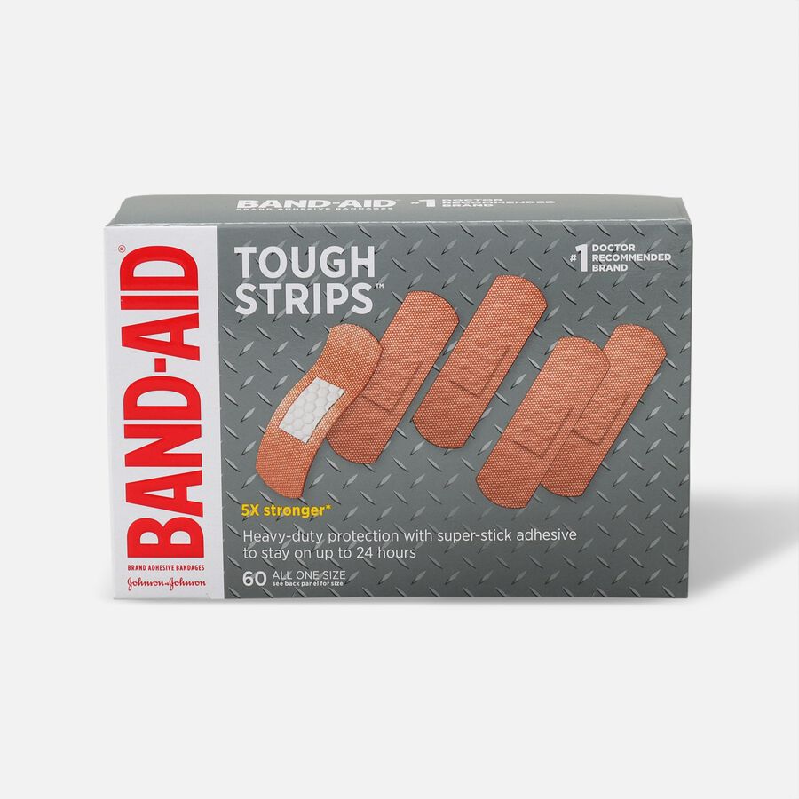 BAND-AID&reg; TOUGH-STRIPS&reg;Adhesive Bandages, 60 ct., , large image number 0