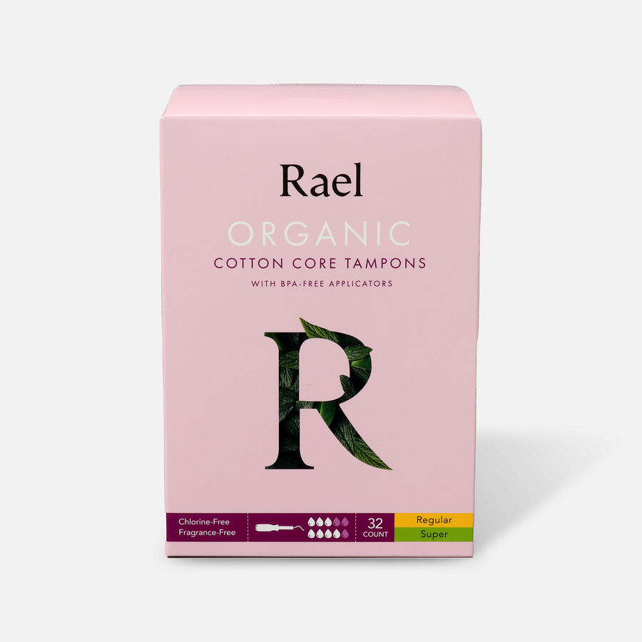 Rael Organic Cotton Core Tampons with BPA-Free Applicators, , large image number 3