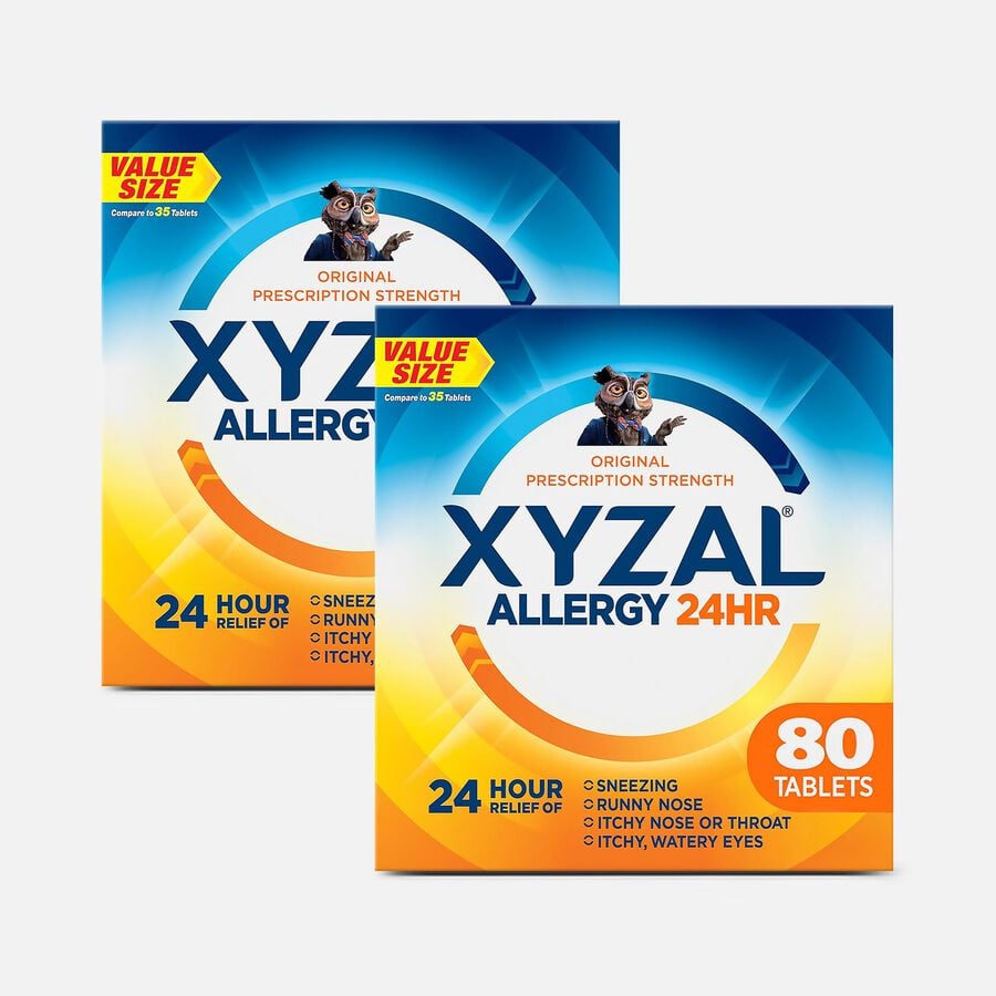 Xyzal 24 Hour Allergy Medicine, 80 ct. (2 pack), , large image number 0