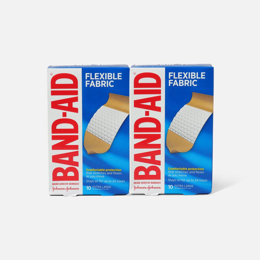 BAND-AID&reg; Flexible Fabric Adhesive Bandages, Extra Large - 10 ct. (2-Pack), , large image number 0