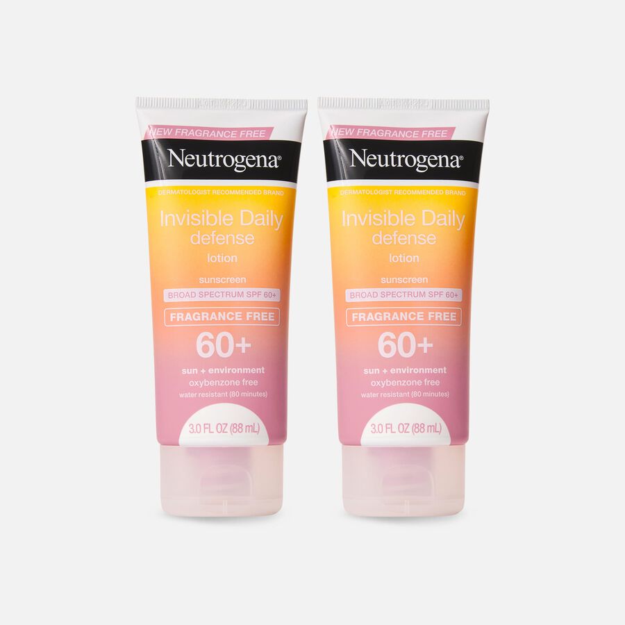 Neutrogena Invisible Defense Fragrance-Free Lotion SPF 60+, 3 oz. (2-Pack), , large image number 0