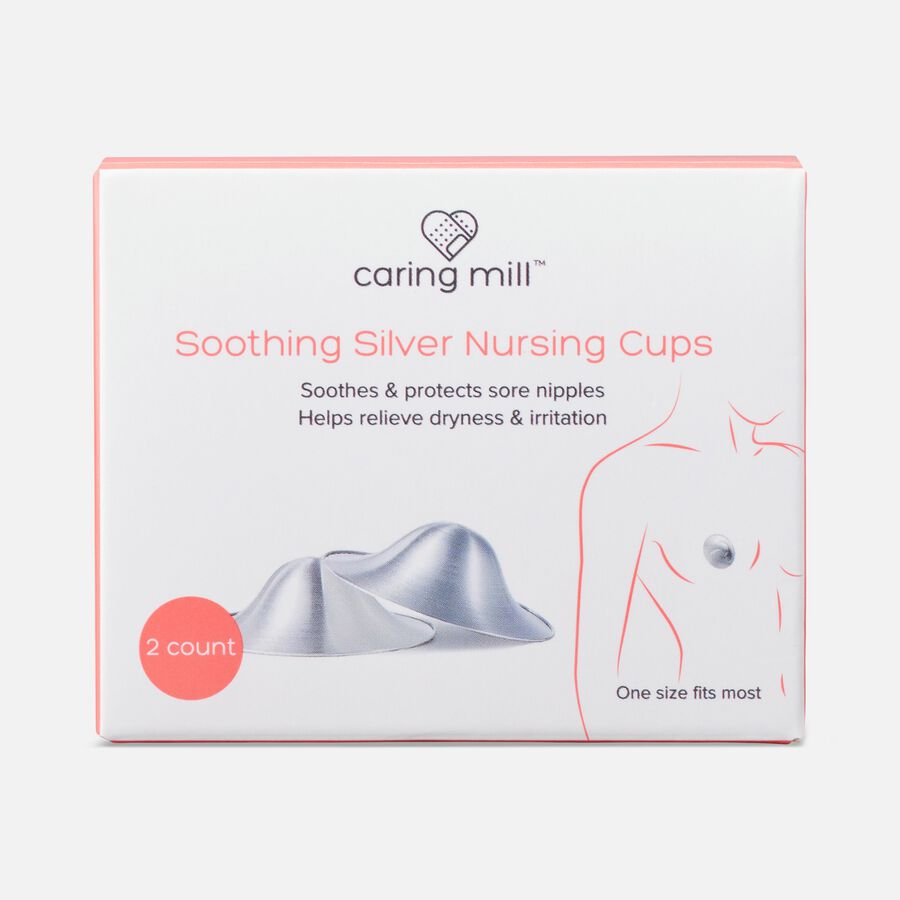 Caring Mill&trade; Soothing Silver Nursing Cups, , large image number 0