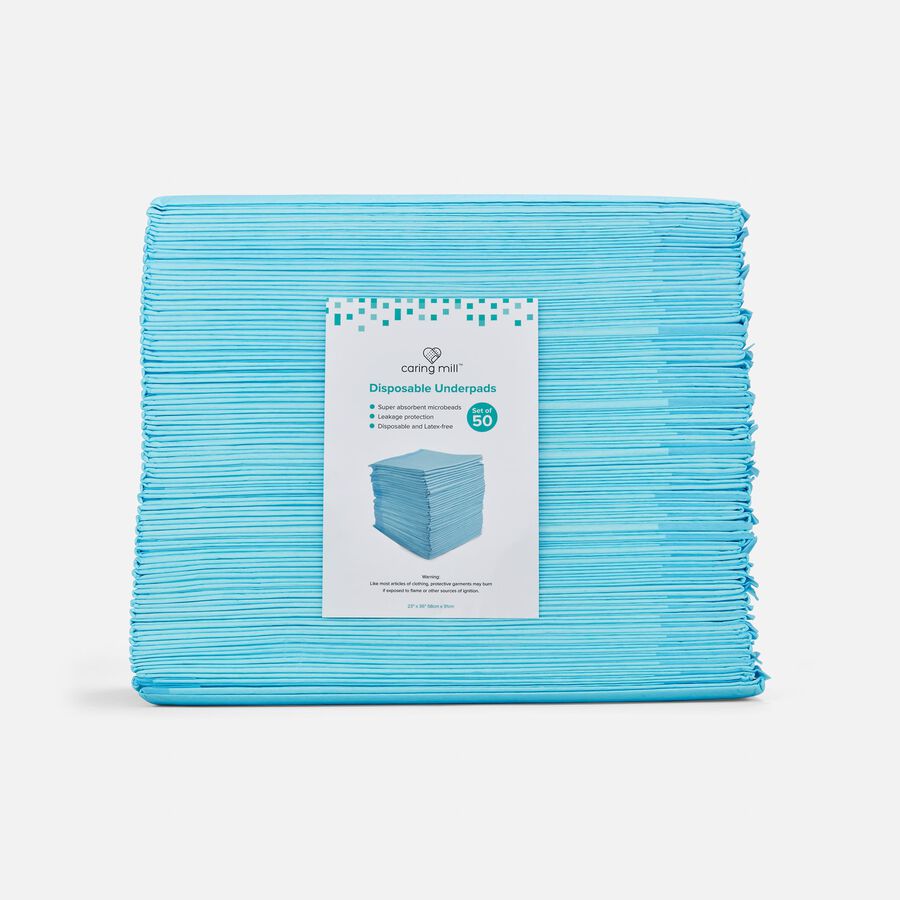 Caring Mill&trade; Disposable Underpads, 23" x 36", 50 ct., , large image number 0
