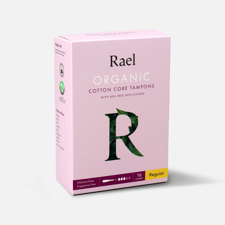 Rael Organic Cotton Core Tampons with BPA-Free Applicators, , large image number 2