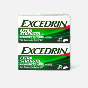 Excedrin Extra Strength Caplets, 100 ct. (2-Pack)