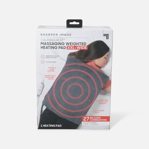 Sharper Image® Calming Heat XXL-Wide Massaging Weighted Heating Pad, 12 Setting, 5lbs