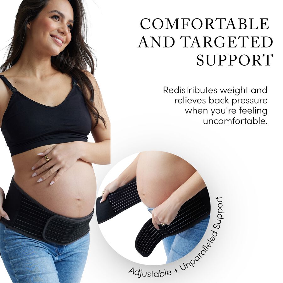 Ingrid & Isabel Pregnancy Support Belt, Black, , large image number 1