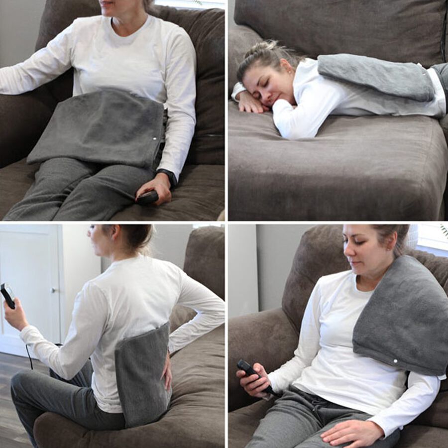 DMI Digital Heating Pad with Moist Heat Insert, Dark Gray, 12" x 15", , large image number 1
