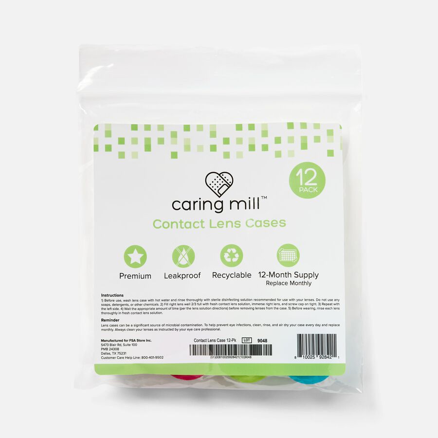 Caring Mill&trade; Monthly Contact Lens Cases, 12 ct., , large image number 0