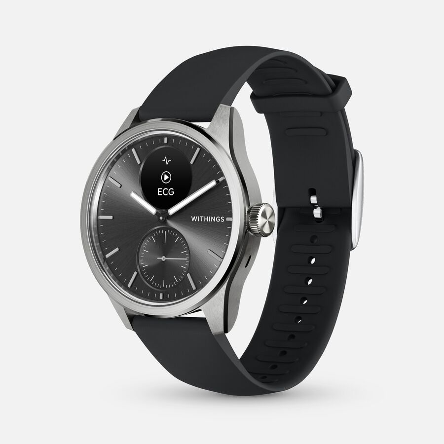Withings ScanWatch 2 Smart Wearable Health Tracker, 42mm, Black, , large image number 7