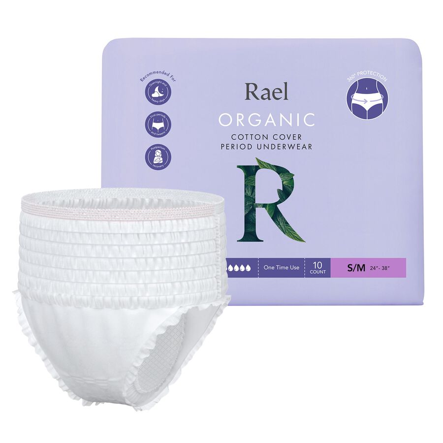 Rael Organic Cotton Disposable Period Underwear, , large image number 0