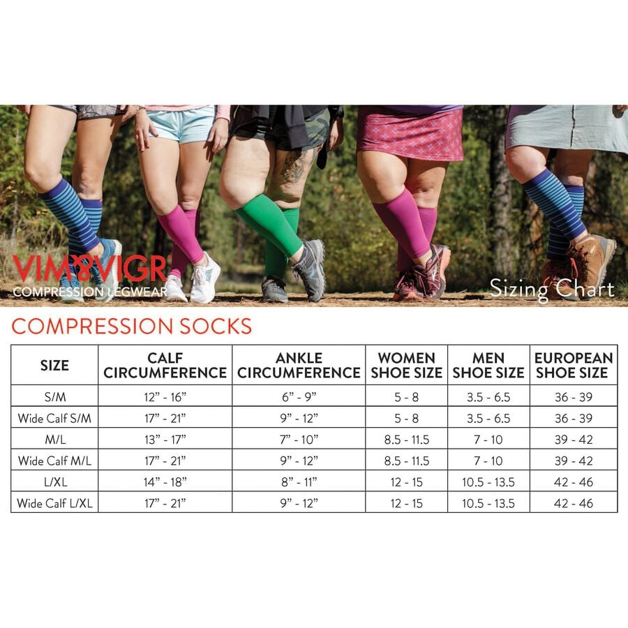 VIM & VIGR Heathered Collection Cotton Compression Socks, Dark and Light Grey, 30-40 mmHg, , large image number 3