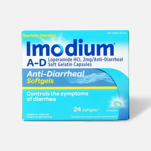 Imodium A-D Anti-Diarrheal, Softgels 24 ct.