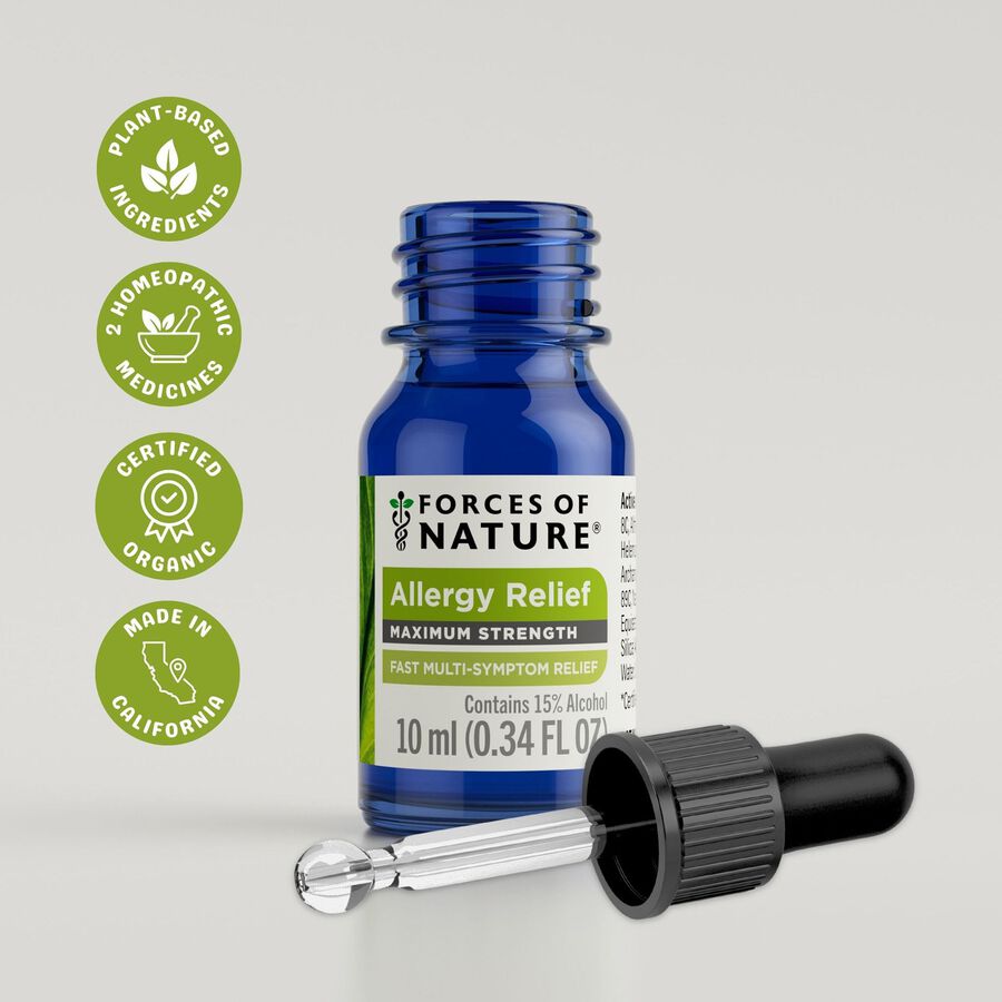 Forces of Nature Allergy Maximum Strength Sublingual Drops, 10ml, , large image number 3